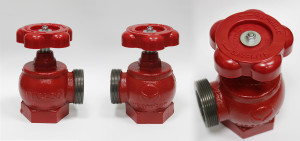 Кран (вентиль) пожарный алюминиевый угловой ПК-51